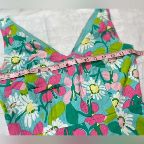 $148 LILLY PULITZER SZ 0 Blossom Lined Sleeveless Floral Dress in Printed Dobby - Picture 6 of 13